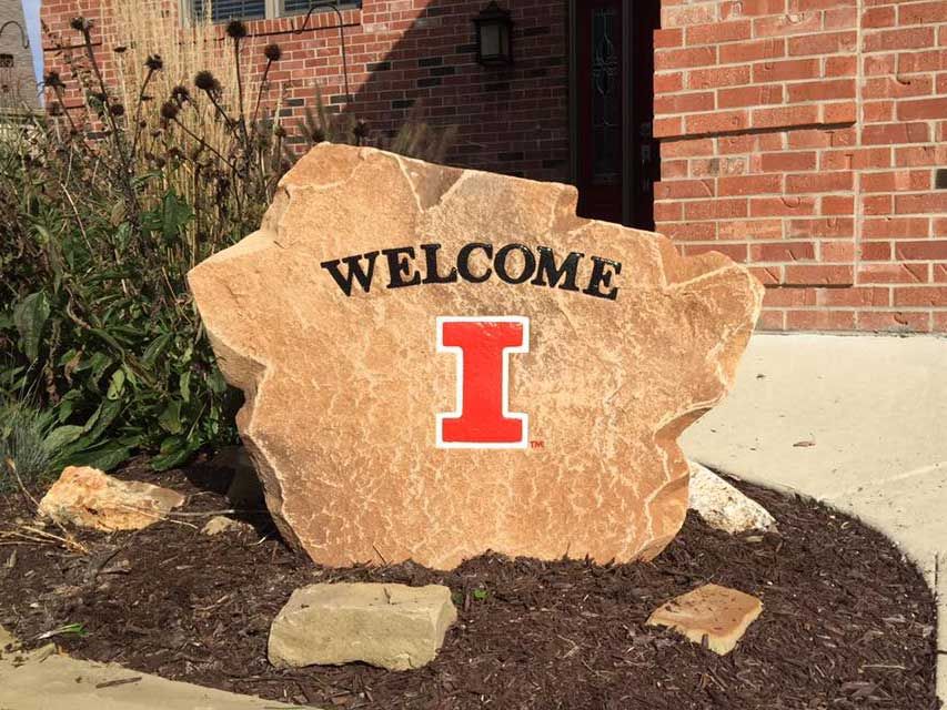 Illinois Welcome Stone